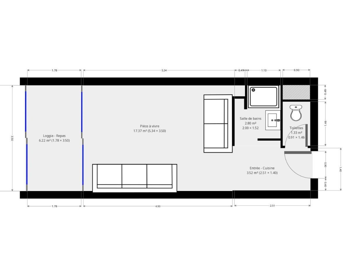Studio 2-3 Pers Parking Clim Vue Port Et Mer La Grande-Motte Eksteriør bilde